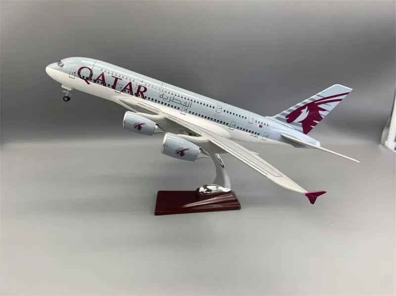 1:160 Diecast Model Emirates/Lufthansa/Prototype/Thailand A380Airways Openable Cabin Door Airplane With Light Airline Collection