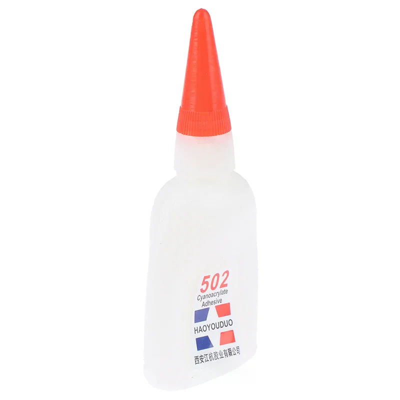 502 Super Strong Instant Glue, Quick-Dry Cyanoacrylate Adhesive for Leather, Rubber & Metal Repair