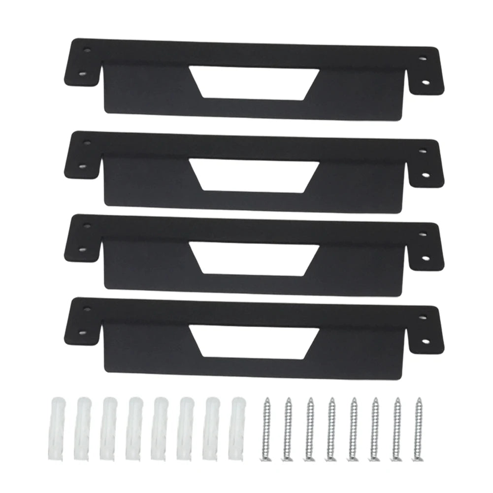 2PCS/4PCS Small Metal Mounting Brackets For ToughBuilt For StackTech Storage System For Toolboxes On Wall Workshop