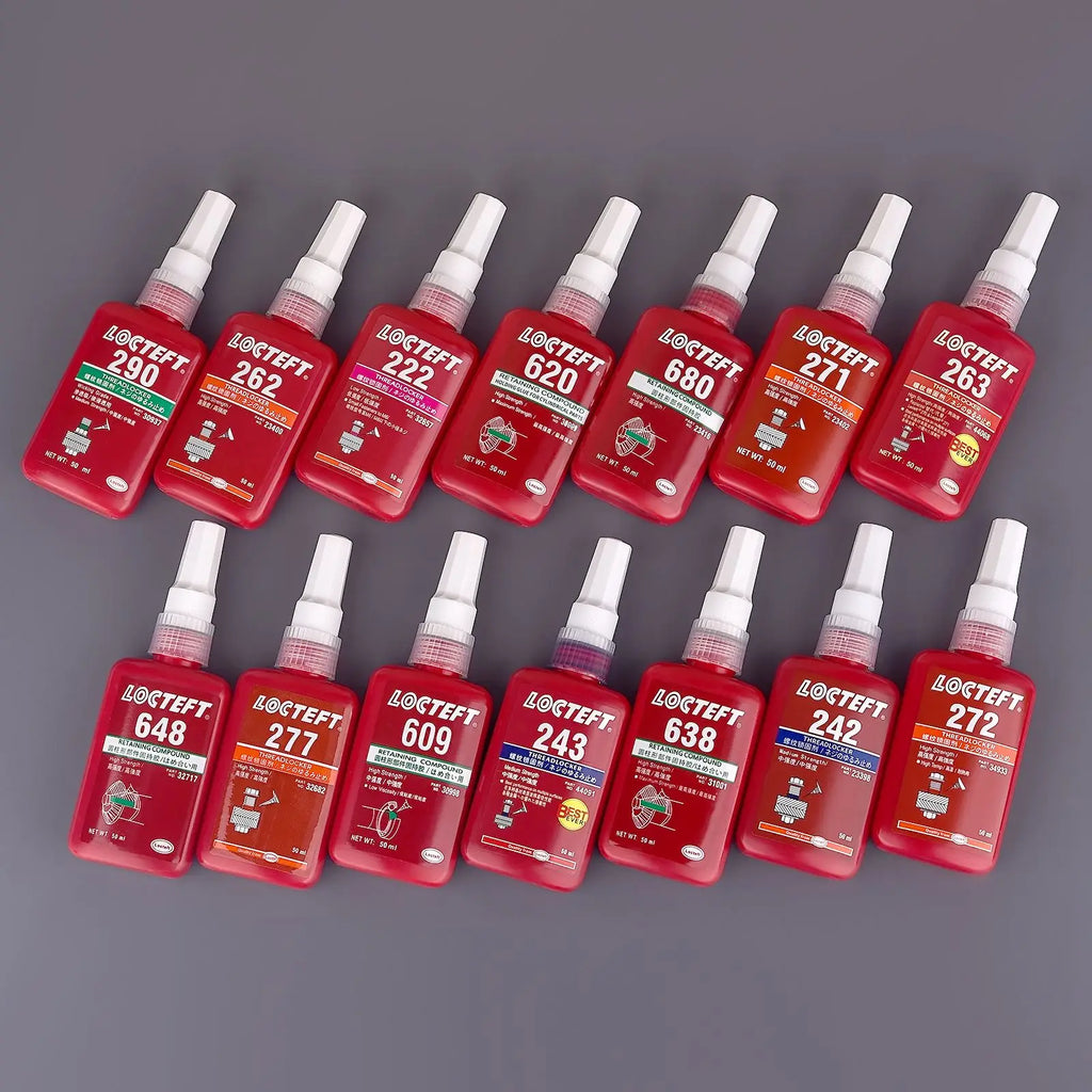 Adhesive Threadlocker 50ml Screw Lock Threadlocker 242 Anaerobic Adhesive Sealer High Strength Anti-Loosening Metal Thread