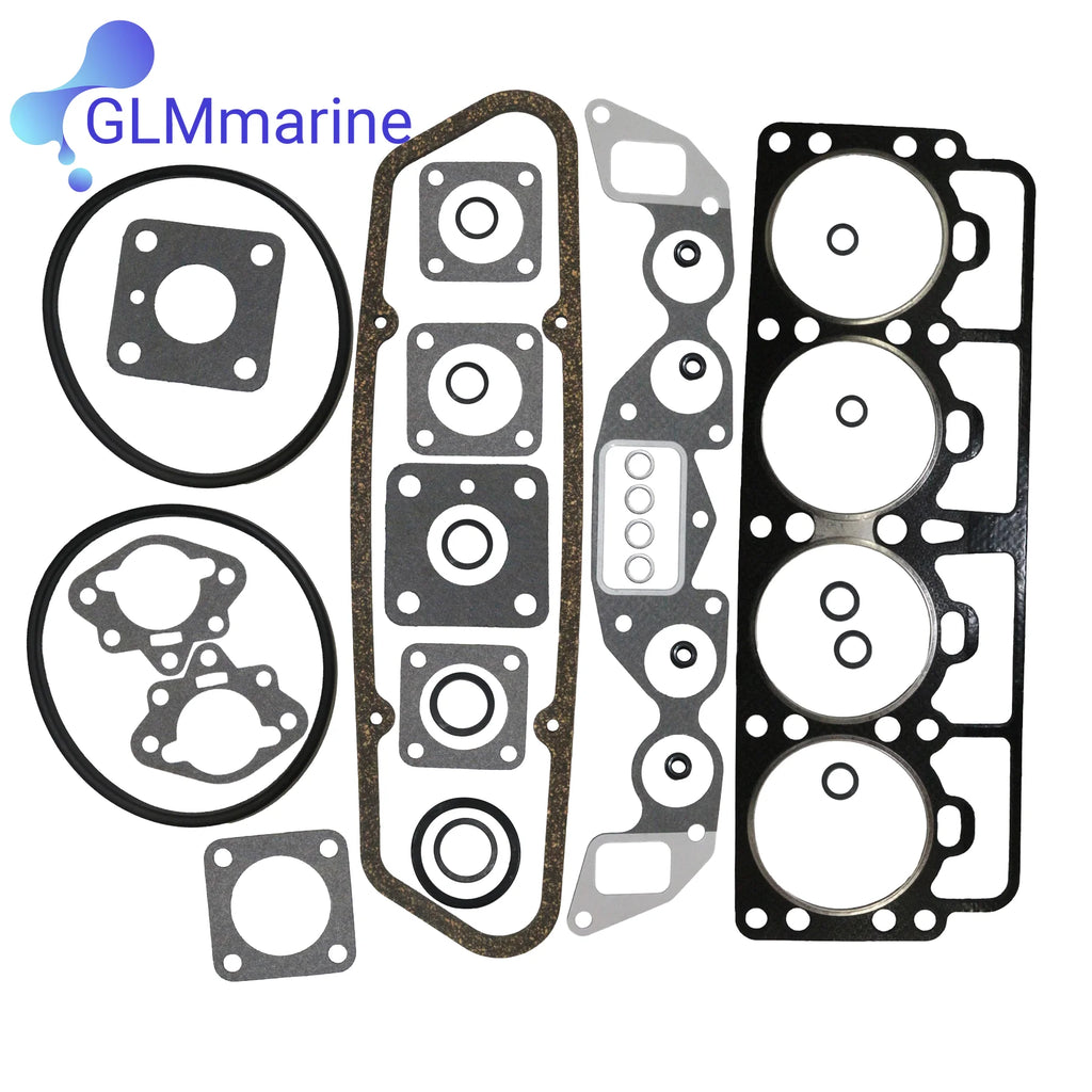 876356 Head Gasket Set Decarbonizing Kit 875401 Compatible with Volvo Penta AQ115A AQ130A AQ130C MB20B Motors 121041 18-2980