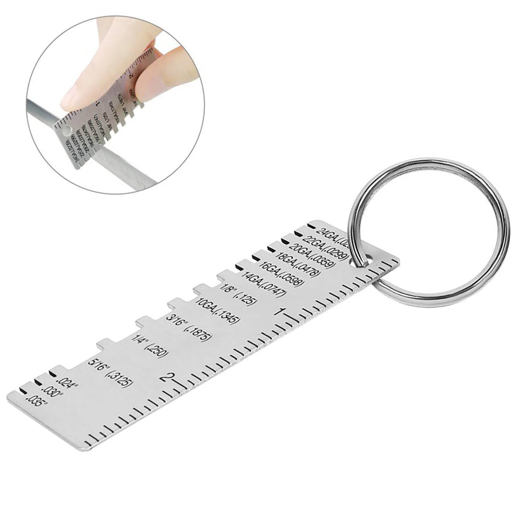 Wire Gauge Measuring Tool Stainless Steel Durable Round Wire Gauge for Woodworker Accessories