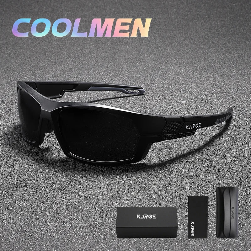 2026 COOLMEN Polarized Anti Glare Sunglasses Men UV400 Outdoor Sports Eyewear for Fishing Cycling Hiking with Box YZ41