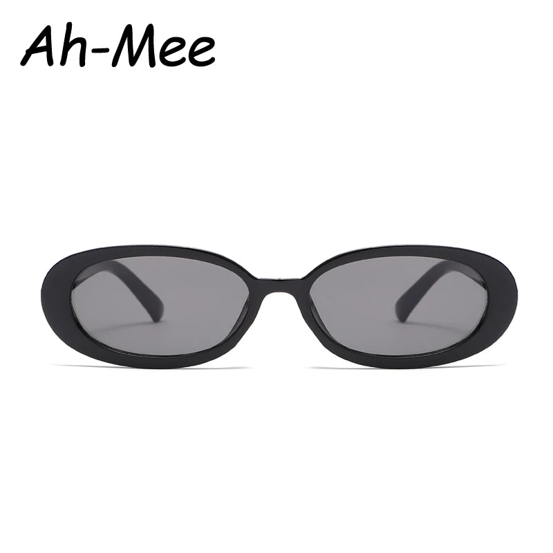 Hiking 2PCS Small Frame Oval Anti Light Glasses Classic Plastic Decorative Eyewear For Outdoor Travel Driving Seaside Holidays