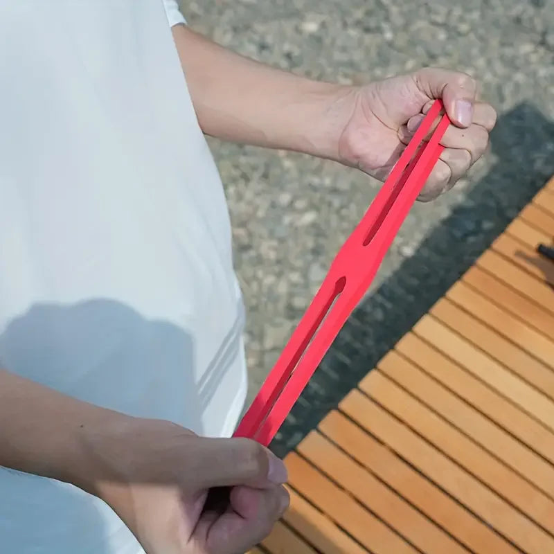 Outdoor Camping Tableware Storage H-shaped Silicone Strap Elastic, Color Tie Cutlery Cross Straps Cutlery Packing straps, Travel