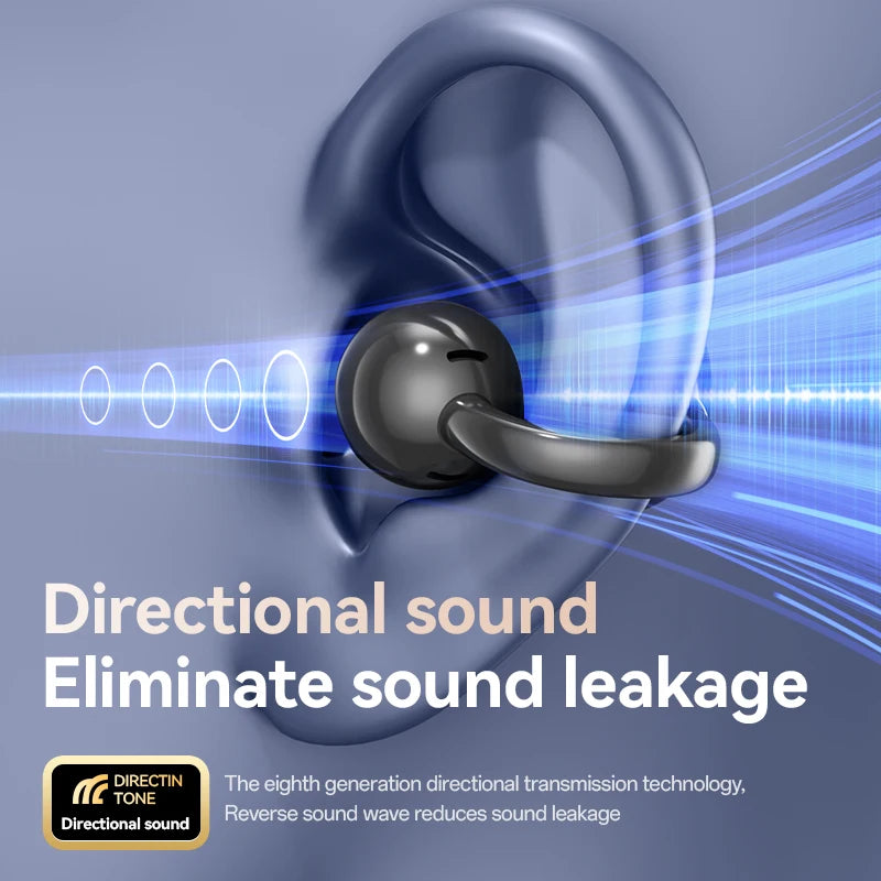 Touch Screen Bluetooth Headphones 144 Languages Real-time Translation Headphones Wireless Open Ear Clips Sports Gaming Earphone