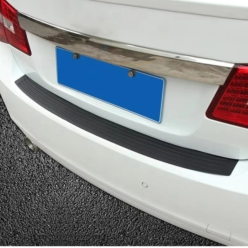 Universal Car Trunk Door Guard Strips Sill Plate Protector Rear Bumper Guard Rubber Mouldings Pad Trim Cover Strip