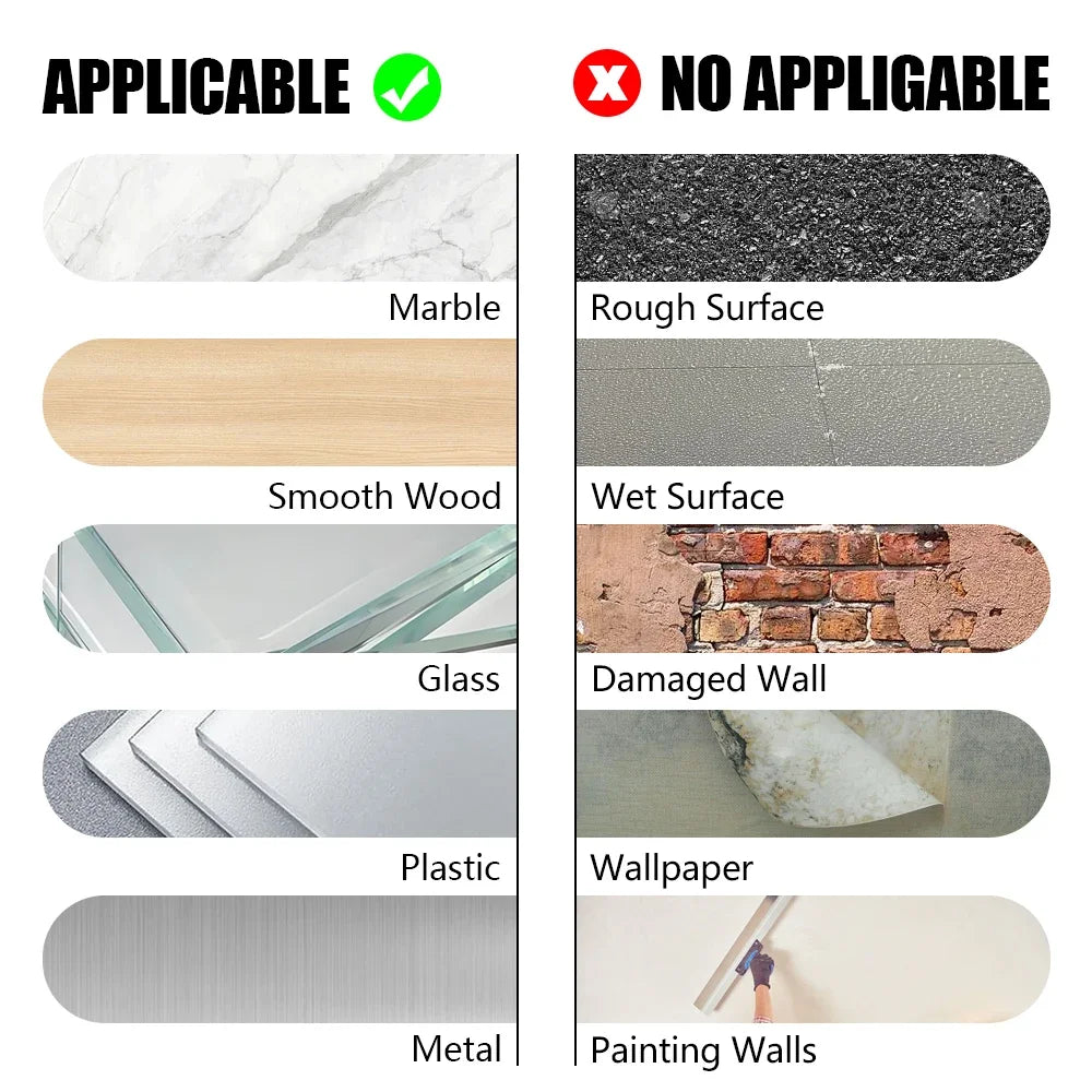 10PCS Silica nano Can Be Reused Super Strong Double Sided Adhesive Tape Wall Stickers Water Proof Household Products Adhesives