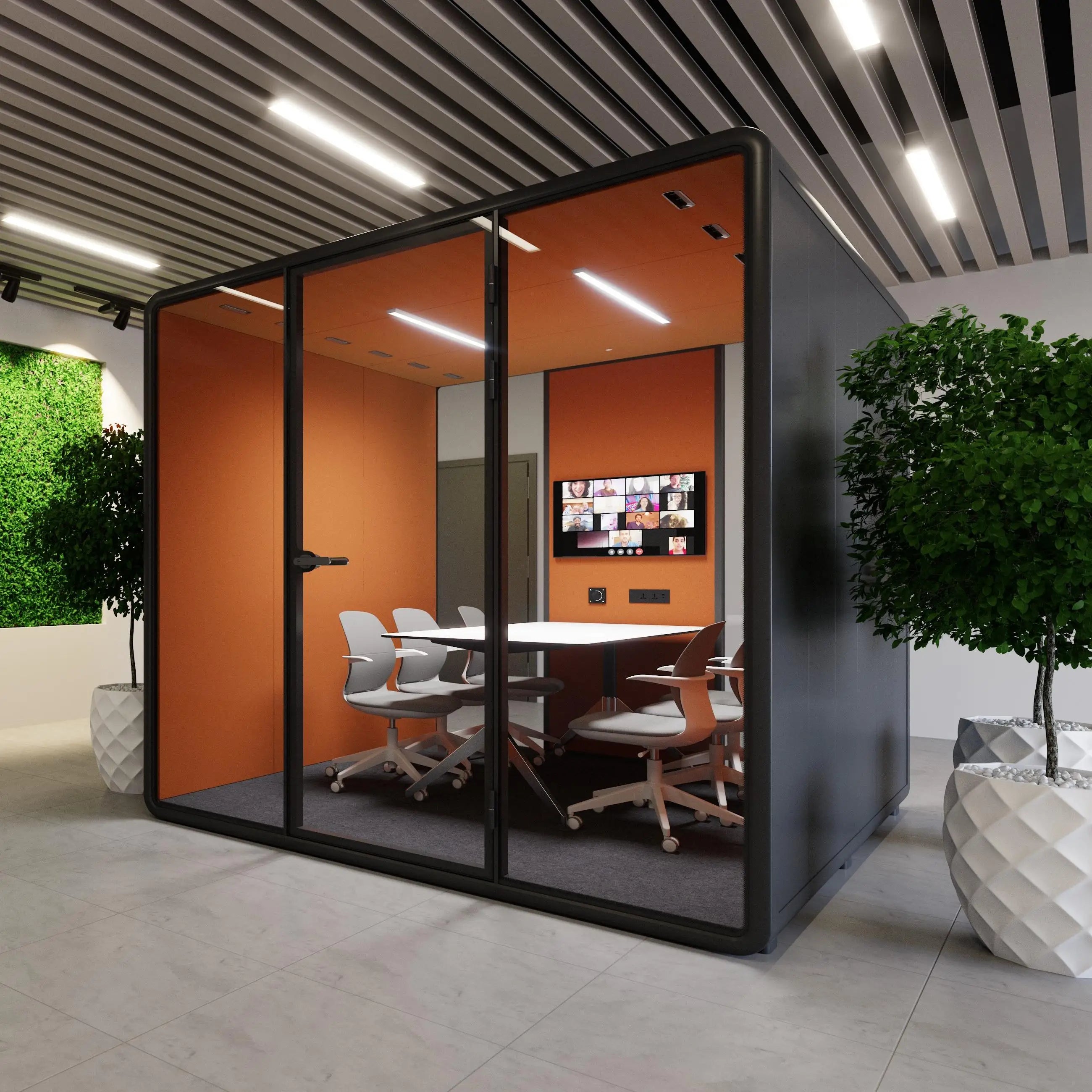 Mobile soundproof room Silent Cabin Recording Studio Phone Booth Work Pod Meeting Pod for Home Office Quiet Space