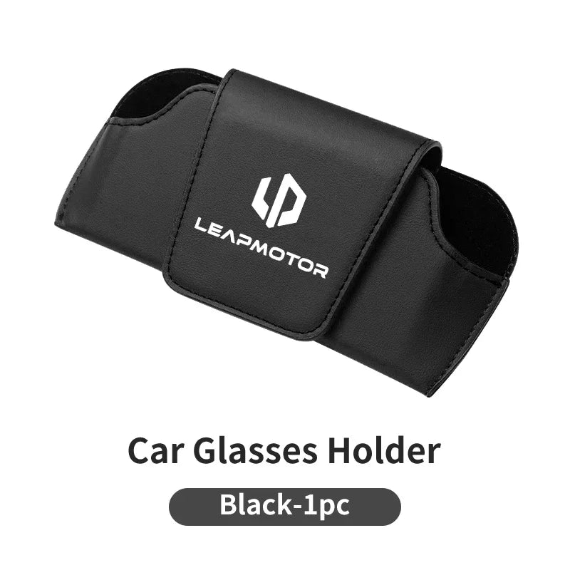 Car Sun Visor Glasses Case Sunglasses Holder Storage Box For Leapmotor C11 C10 B10 C16 C01 T03 Car Interior Accessories