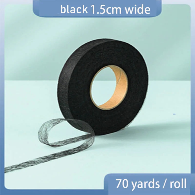 60Meters/Roll Double-sided Non-woven Interlining Adhesive Fabric Cloth Iron On Hem Tape Interlining Web DIY Sewing Crafts