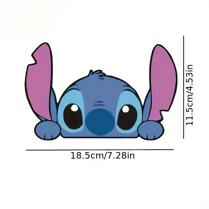 18cm Car Stickers New Cartoon Interstellar Baby Stitch Cover Car Scratches Electric Motorcycle Car Stickers