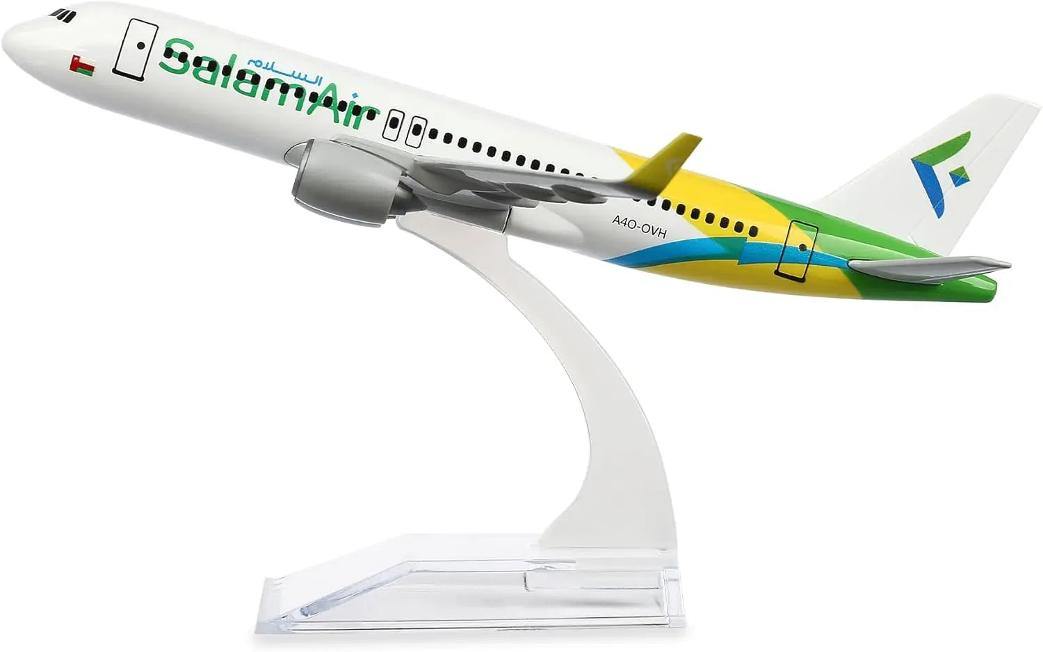 1/400 Scale 16cm Salam A320 Diecast Metal Airplane Model Toy Kits with Stand Alloy 747 Plane Model for Aviation Enthusiasts Gift