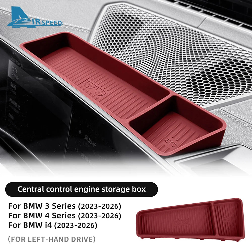 For Bmw 3 Series G20 4 Series G22 G26 G23 i4 G26 BEV 2023 2024 2025 2026 Navigation Screen Rear Storage Box Silicone Interior