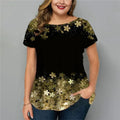 Summer Fashion 3D Printed Women's Short-sleeved T-shirt Harajuku Plus Size Casual Shirt Round Neck Women's Street Top T-shirt