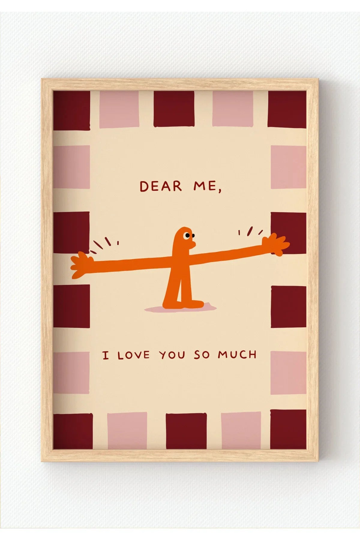 I Love You This Much Print, Nursery Print, Couples Print, Anniversary Print, Kitchen Print, Family Home Print, Happy Colourful P