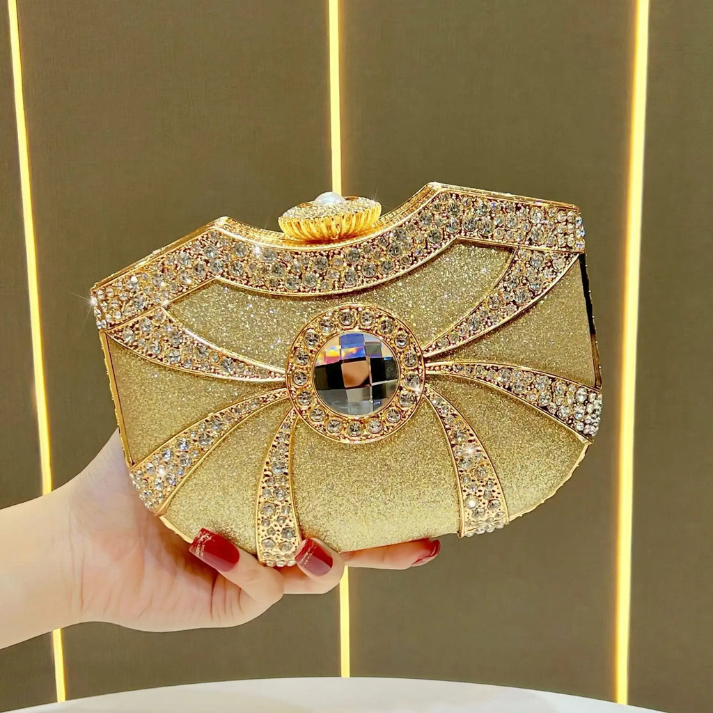 Women's dinner bag High-end temperament handbag Fashion handbag Crossbody bag Diamond dinner bag