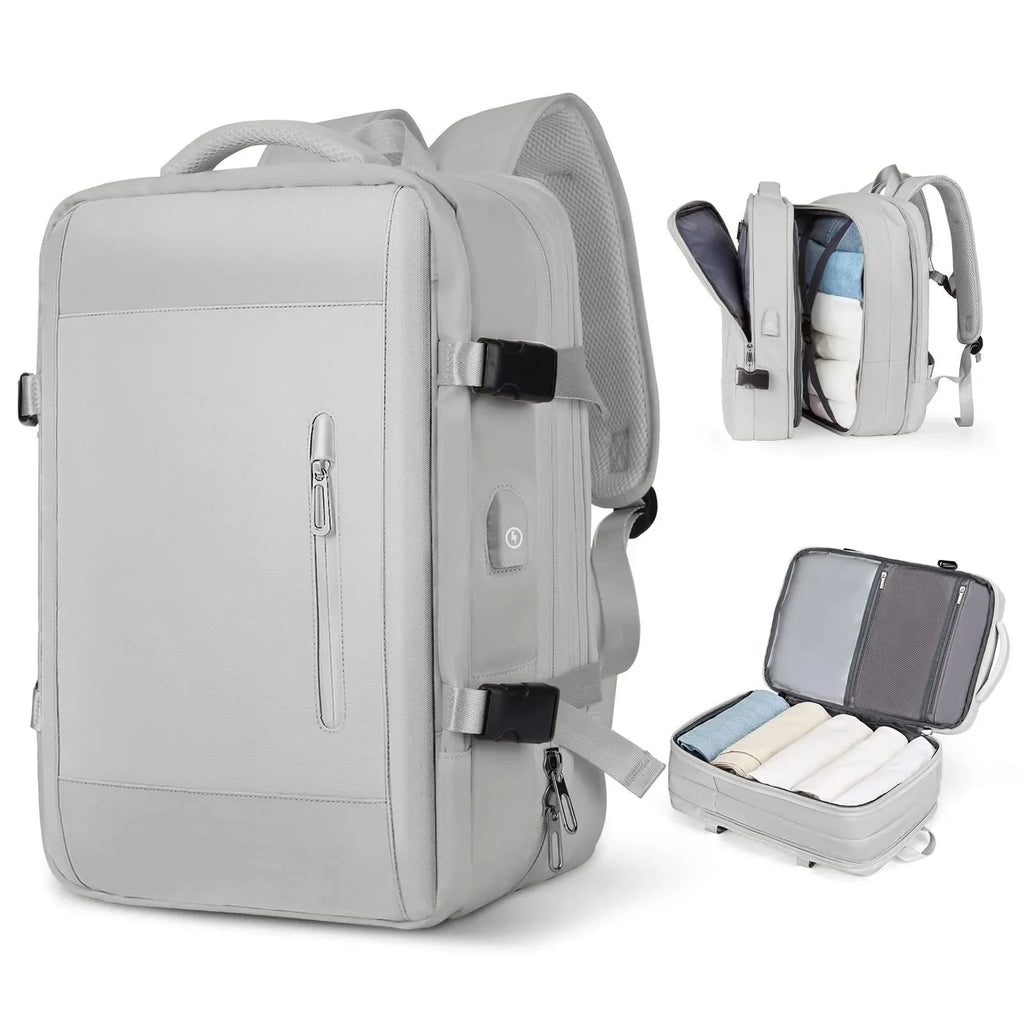 Large Capacity Expandable Travel Backpack Double Shoulder Bag for Business Trips Mountaineering And Computer Carrying