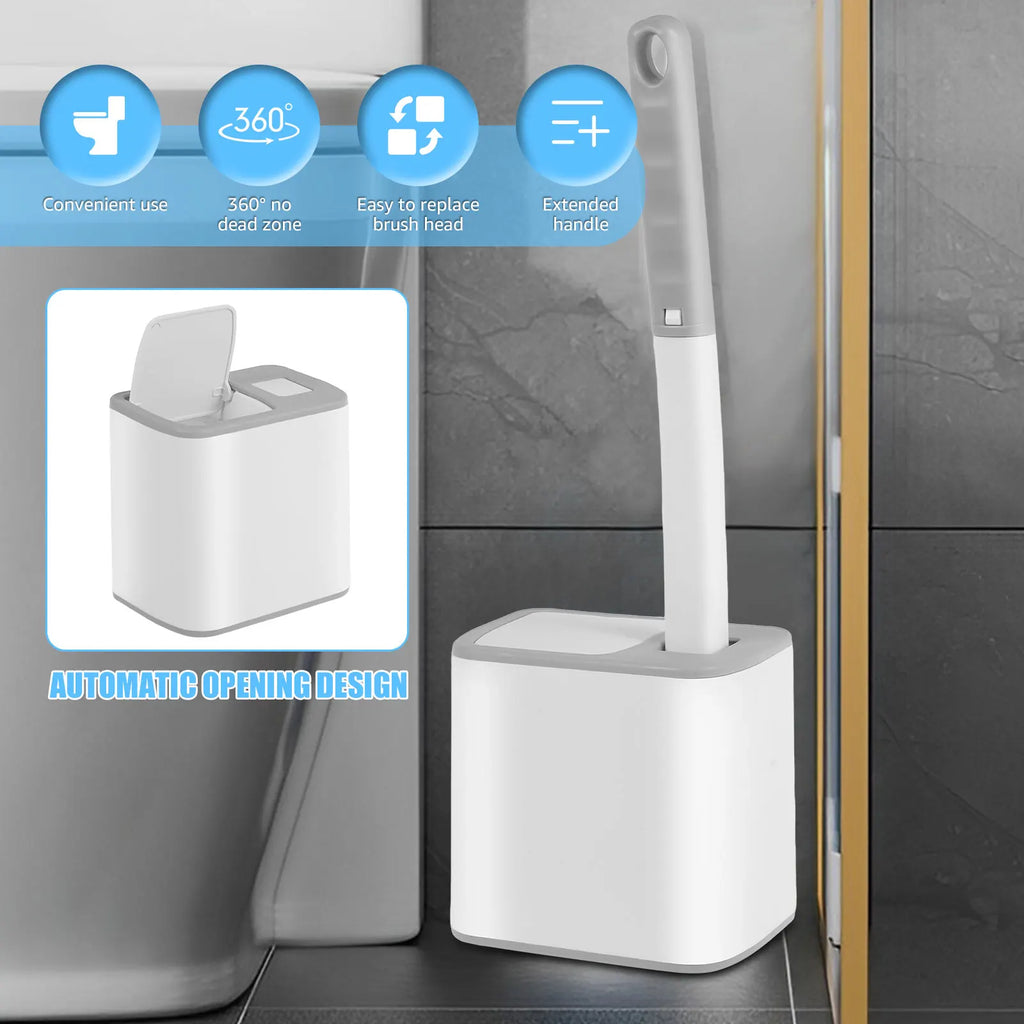 18/36Pcs Disposable Toilet Brush Wall Mounted Toilet Brush with Extended Handle Cleaning Set Replacement Head Wc Accessories New