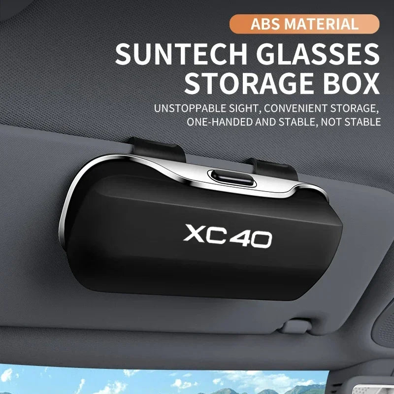 For Volvo XC40 XC60 XC70 XC90 V70 V60 V50 V40 S60 S80 Accessories Car Visor Sunglasses Glasses Case Glasses Holder Clip Box