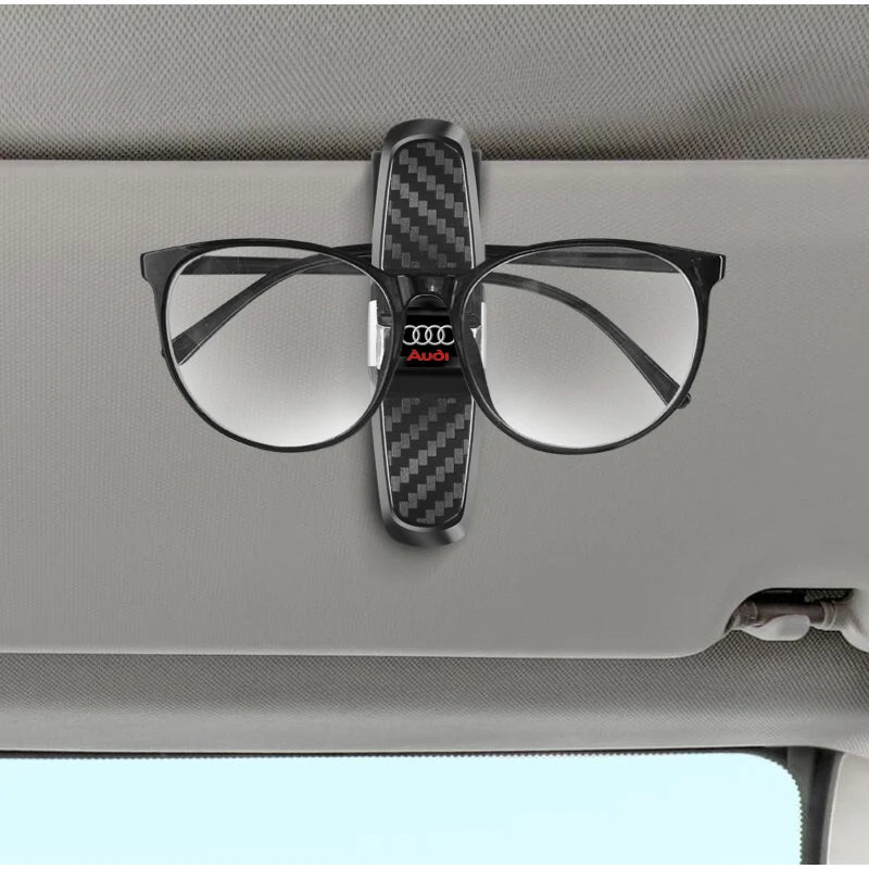 Car Sun Visor Clip 360 Rotation Sunglasses Ticket Card Clamp For Audi A4 A3 A6 TT S4 S5 S6 A1 A2 A5 A7 A8 Q1 Q2 Q3 Q4 Q5 Q6 Q7 Q