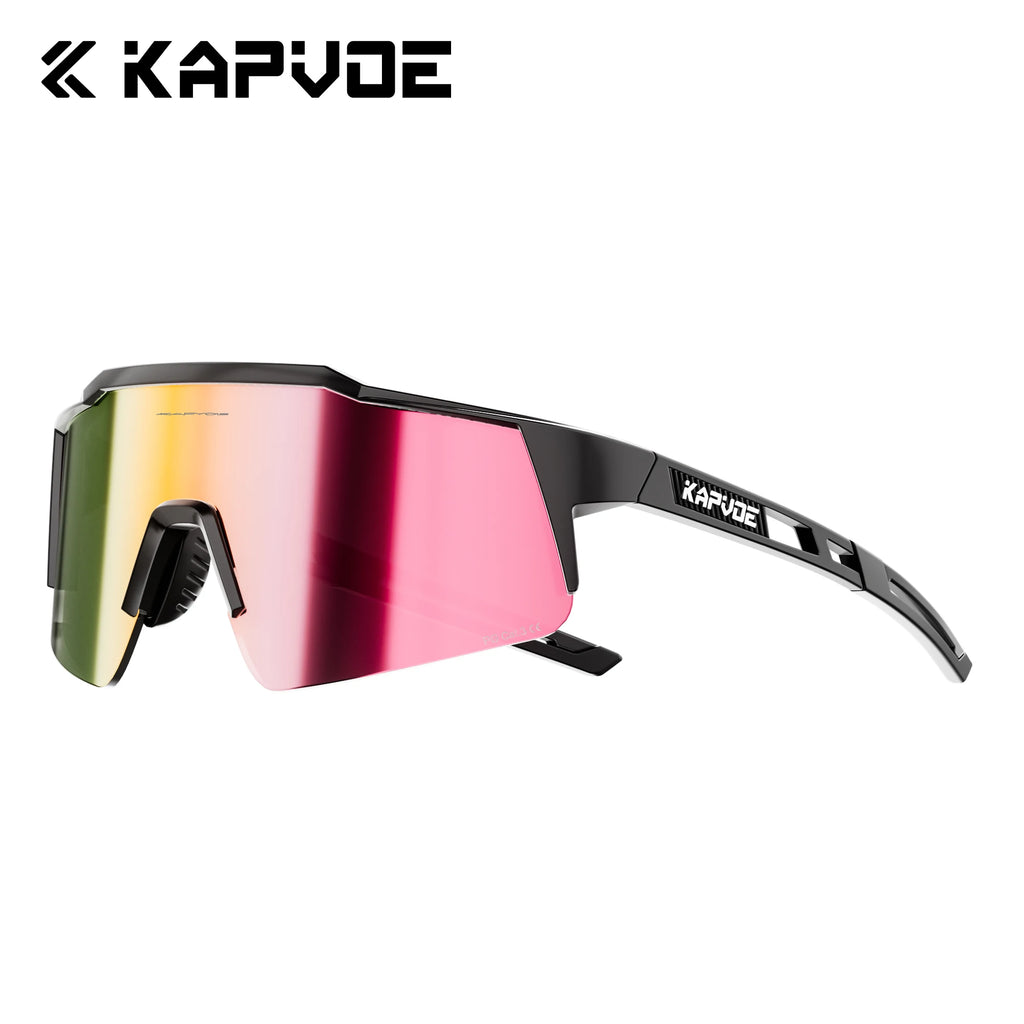 KAPVOE UV400 HD Polarized Hiking Sunglasses Sun Protection Outdoor Sports Glasses Cycling Driving and Climbing MTB Sunglasses