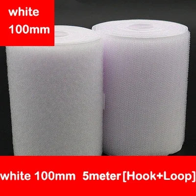 5Meters/Lot 16-100mm Black White Non-Adhesive Fastener Tape Hook and Loop Tape No Glue DIY Sewing Accessories Magic tape