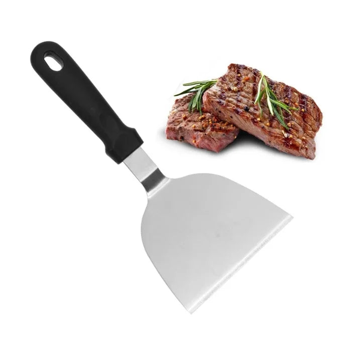 Stainless Steel Metal Griddle Spatula Hamburger Scraper Pancake Great for BBQ Grill