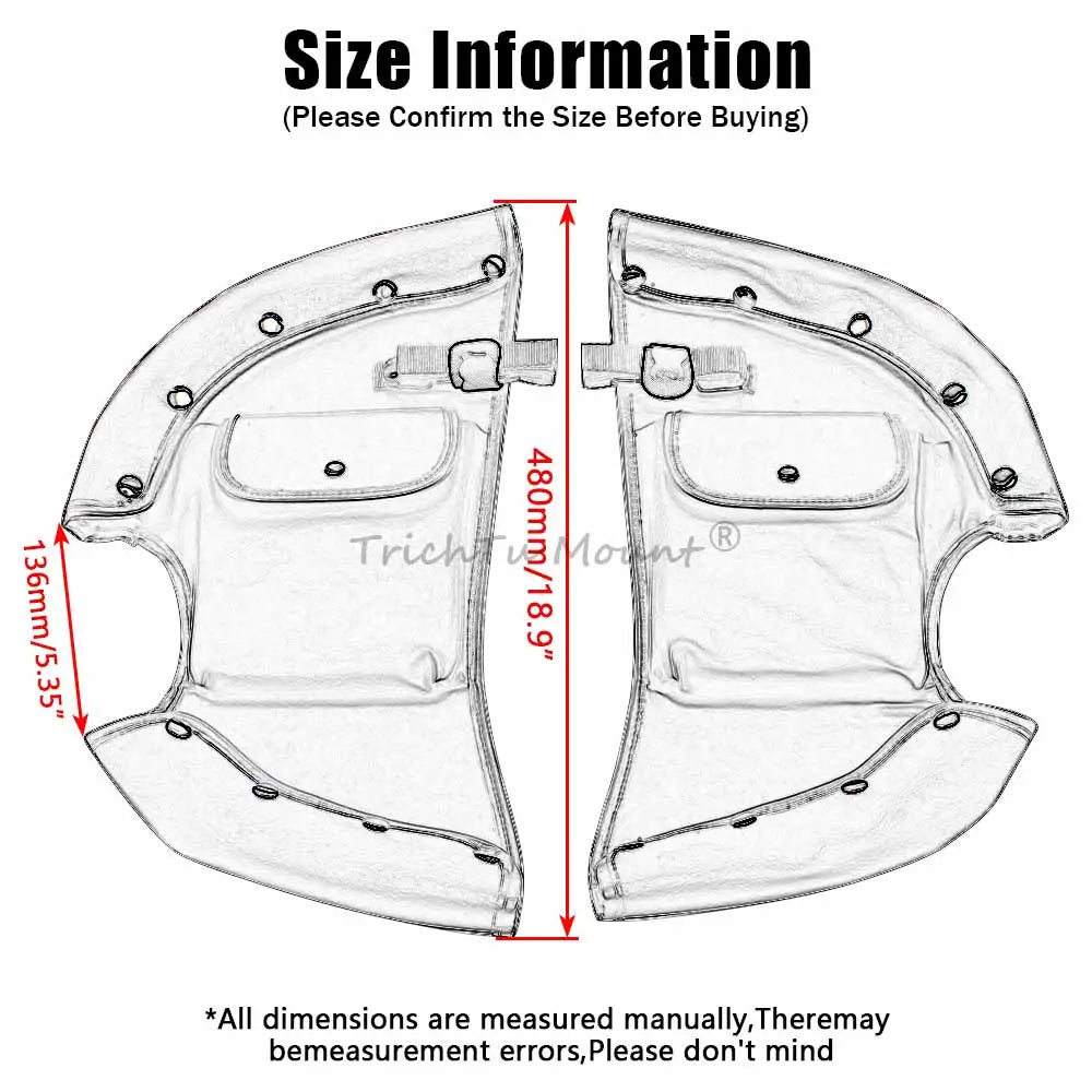 Motorcycle Engine Crash Bar Bags Protection Rider PU Leather Leg Warmer Bag Chaps Soft Lowers For Indian Chief Vintage Chieftain