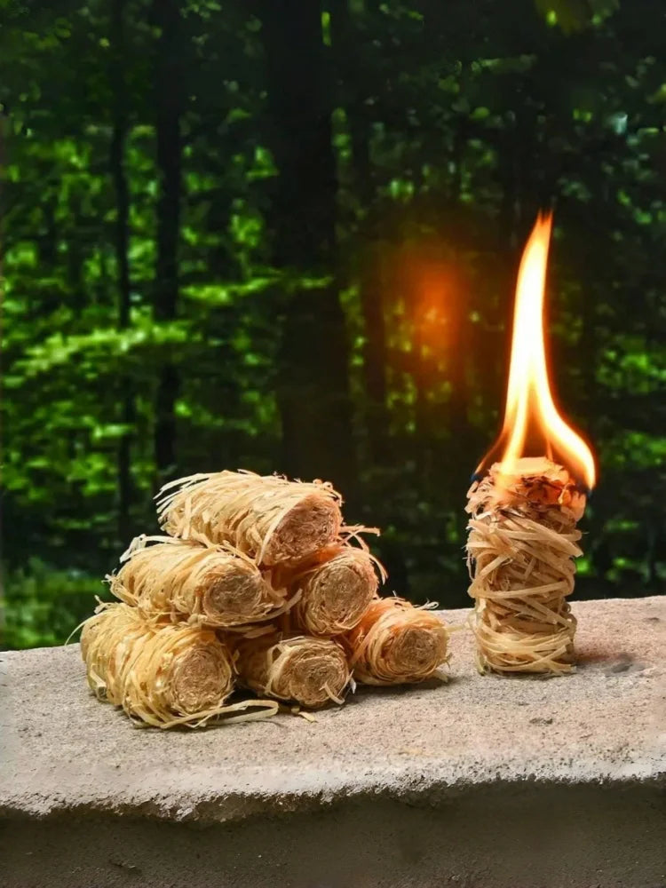 2to100pcs Charcoal Fire Starters – Odorless,  BBQFireplace, Wood Stove & Camping. Essential for Kitchen, Outdoor Travel & Cocina