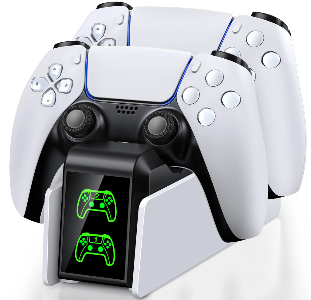 Dual Fast Charger for PS5 Wireless Controller Stand for Sony PlayStation 5 Gamepad DualSense Controller Charging Base