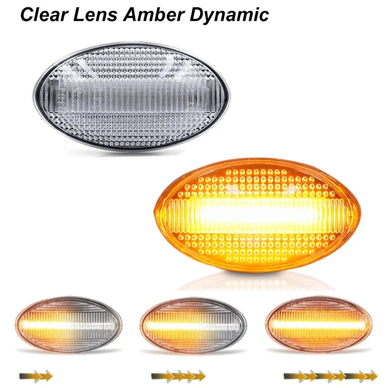 For Mini Cooper R50 R53 2002-2006 Dynamic LED Turn Signal Side Marker Light For Mini Cooper R52 2004-2008 LED Side Repeater Lamp