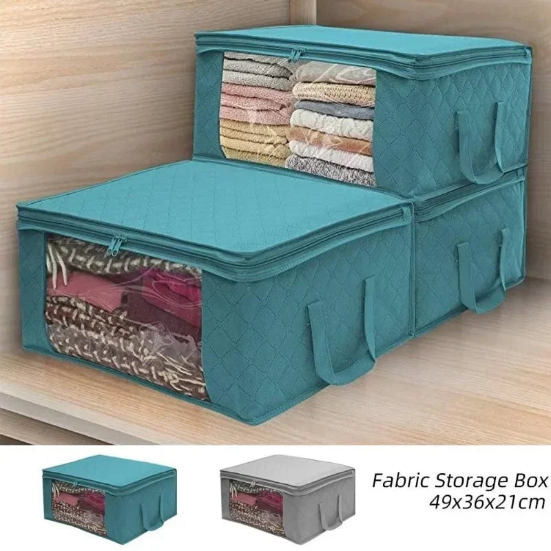 1pcs Non Woven Fabric Folding Clothes Storage Bag Clothes Collecting Case Toys Quilt Blanket Storage Organizer for Home