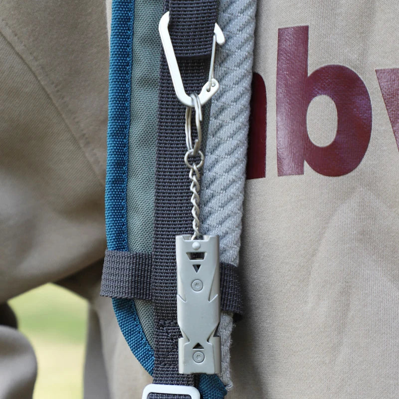 Survival Whistle Keychain–High Decibel, Outdoor Emergency Whistle, Camping&Hiking–Double Tube Design, Loud Safety Alarm Portable