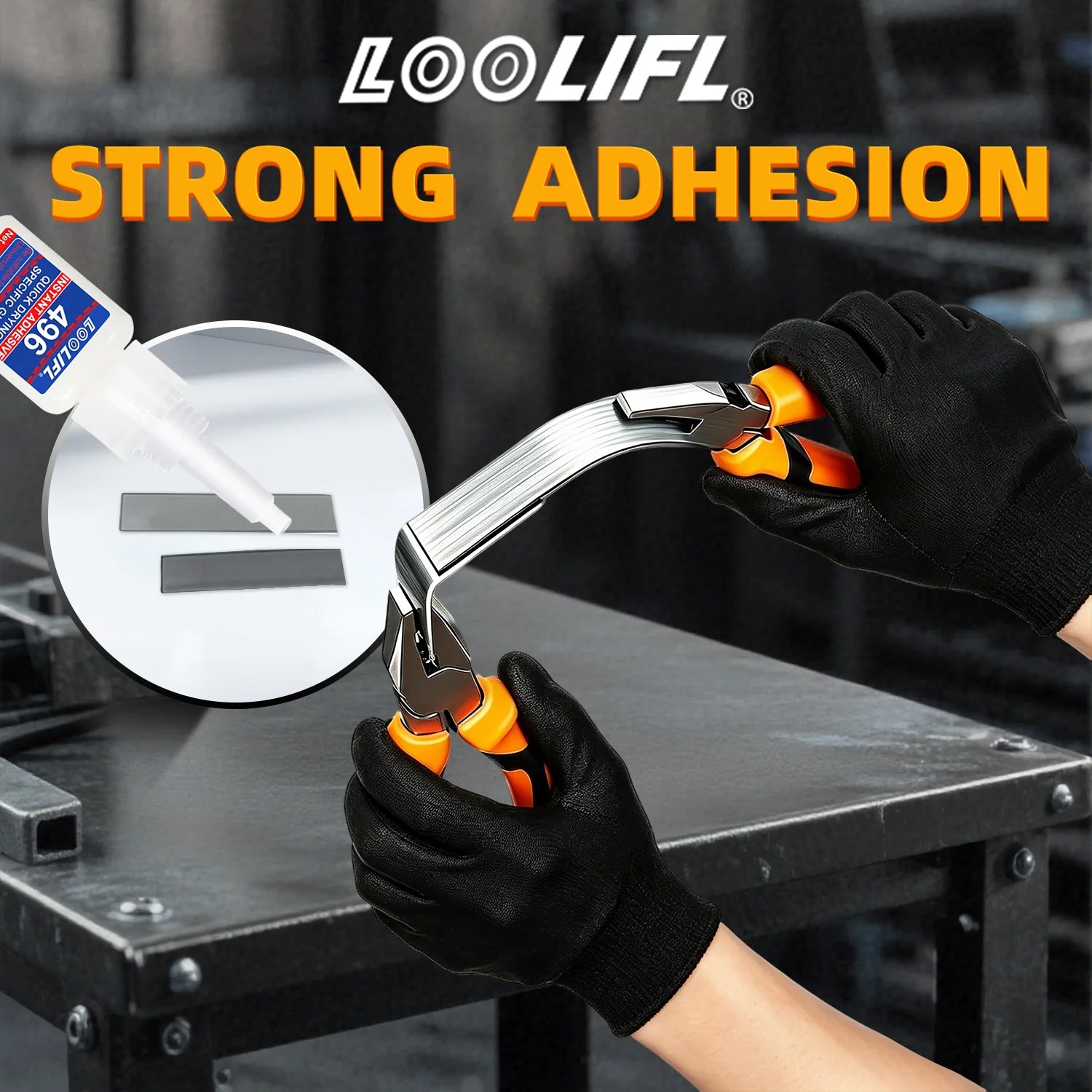 LOOLIFL 10ML Strong Adhesive Liquid Transparent Super Glue Instant Quick-Drying For Bond Plastic Wood Metal Crafts Repair Tools
