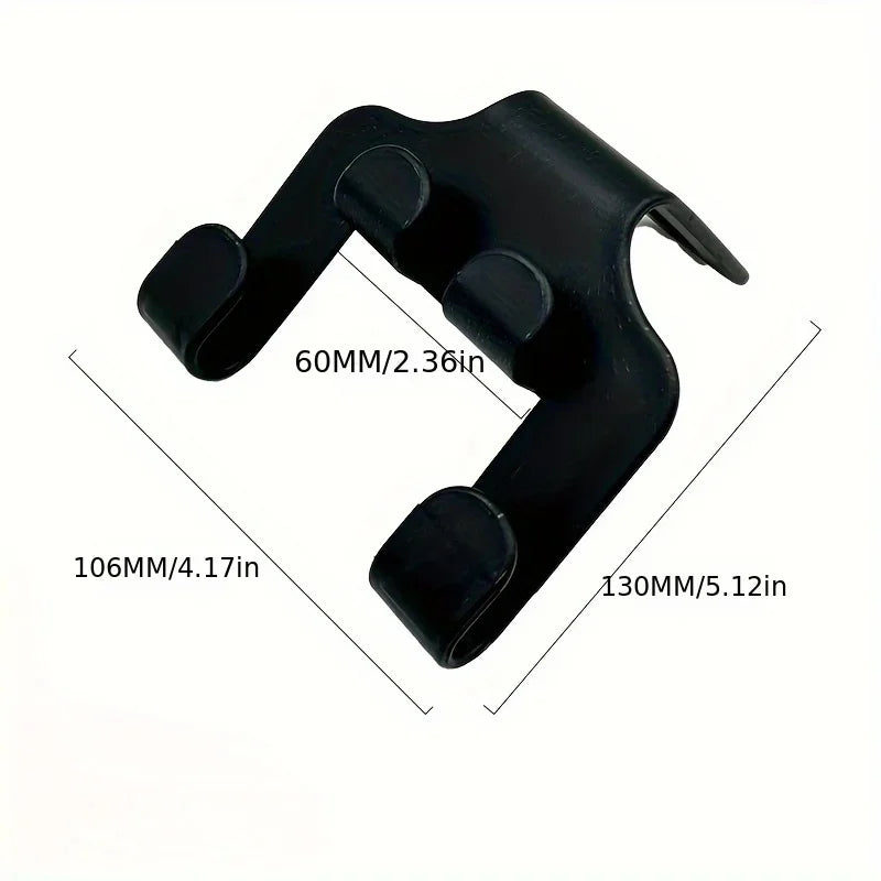 Car Seat Headrest Hook Hanger Black Storage Organizer Universal for Umbrella Purse Coat Fit Universal Vehicle Car Holder Black