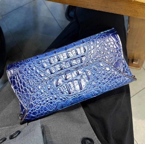 XMESSUN New Crocodile Pattern Clutch Bags for Women Trendy Pouch Envelope Bag Female Travel Phone Purses and Shoulder Bags