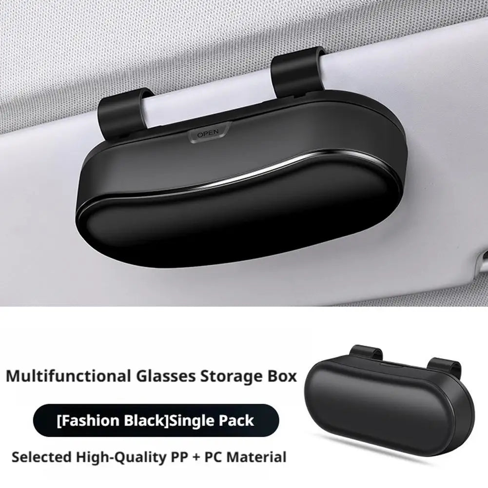 Car Glasses Box Portable Car Glasses Frame Car Driving Glasses Frame Glasses Box Storage Case for Car Accessories