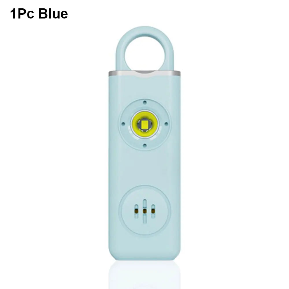 Awapow Personal Defense Alarm 130dB With LED Light Rechargeable Self Defense Woman Safety Alarm Key Chain Emergency Anti-Attack