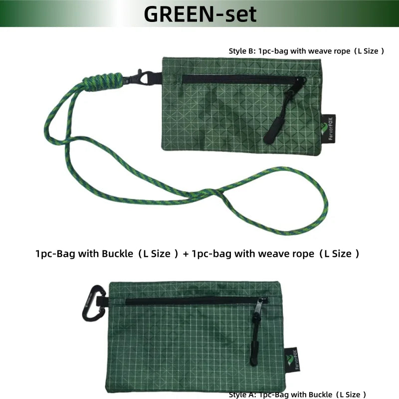 Ultralight Waterproof Organizer Wallet Dyneema Wear-resistant Card Pouch Outdoor Travel Hiking Anti-Tear Portable Coin Cash Bag