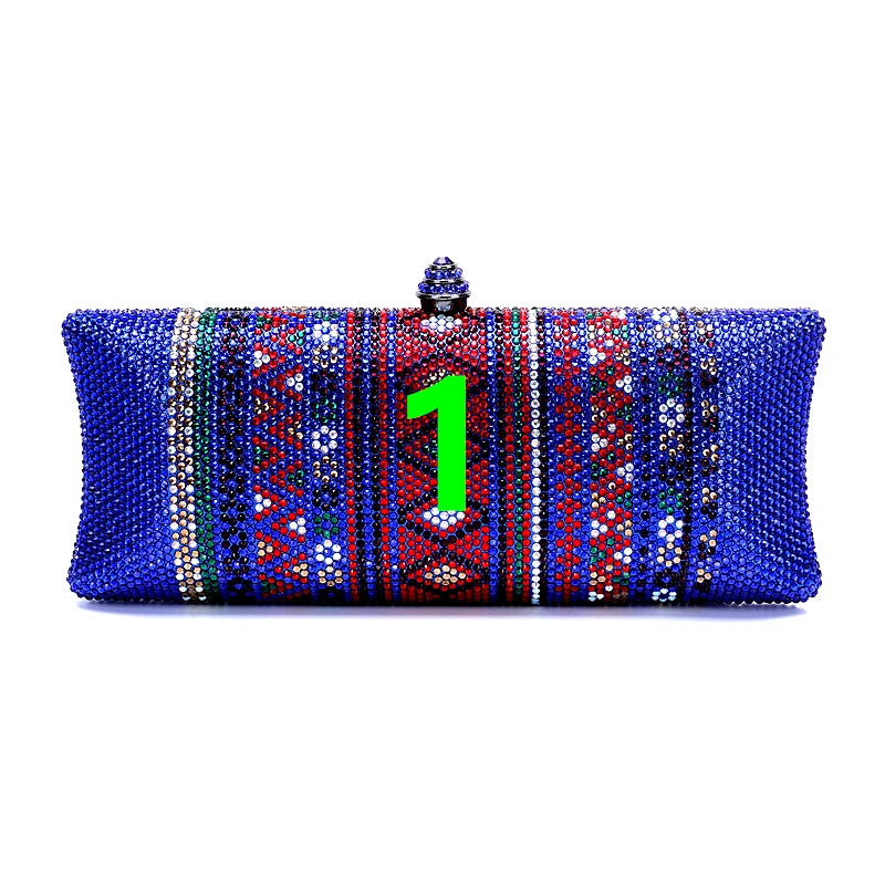 Women's Sparkling Rhinestone Dragonfly Evening Clutch Bag Glamorous Beaded Design for Parties & Events Can Be Matched with Shoe