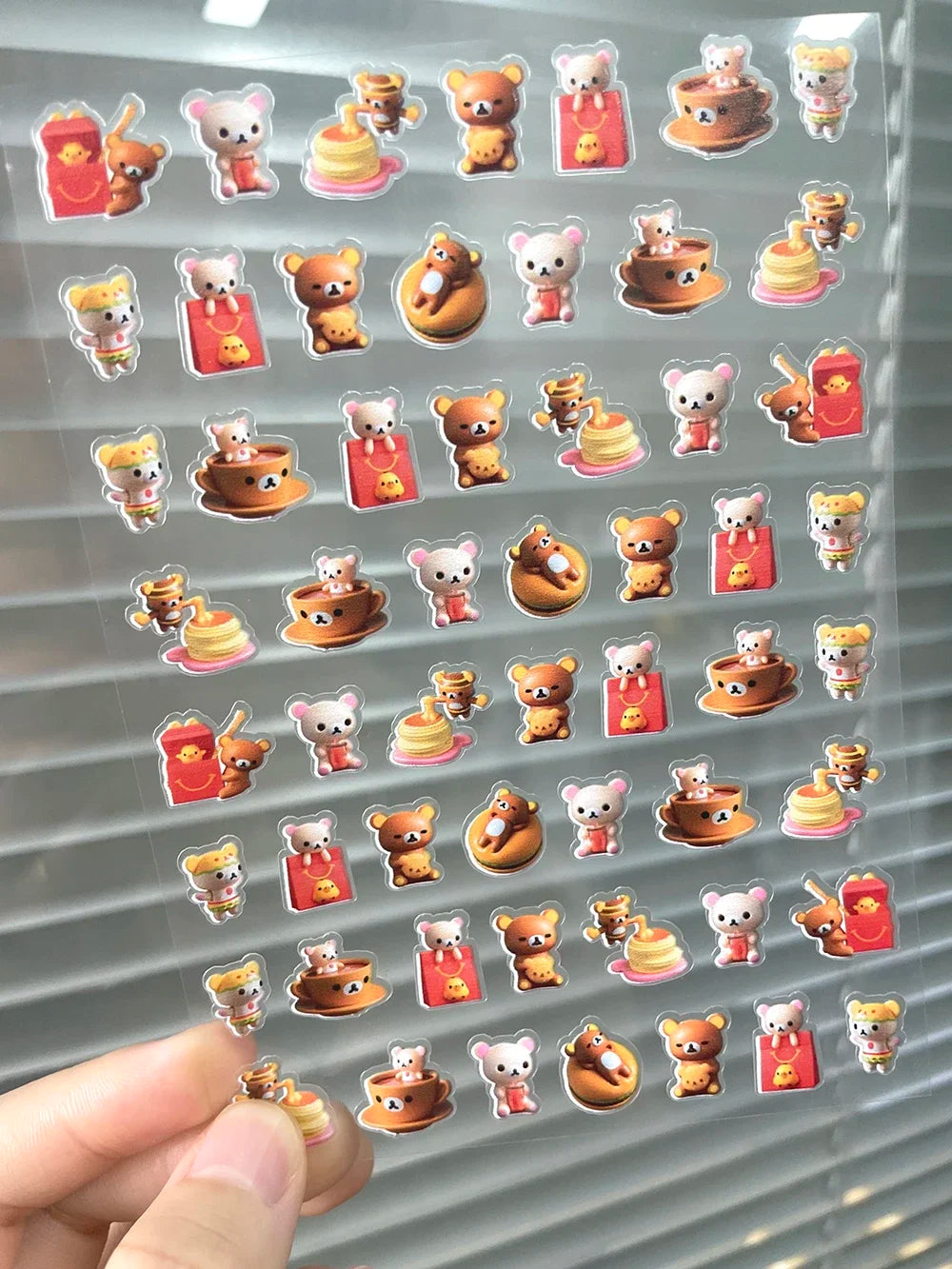 Mini Rilakkuma Hellokitty Food Pvc Luggage Tags Stickers Nail Art Diy Earphone Cover Bottle Notebook Car Waterproof Stickers