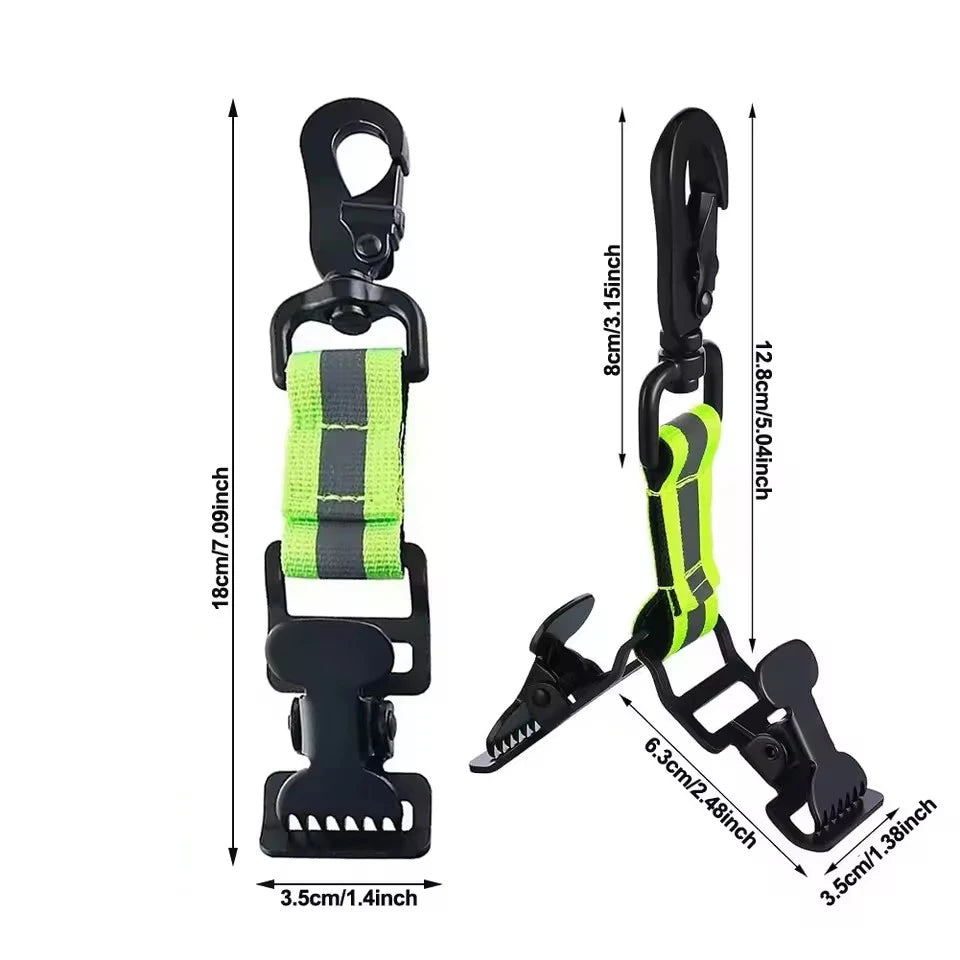 Portable Firefighter Safety Glove Strap Universal Hanger Guard Gloves Keeper Gloves Clamps Multifunction Durable Mitten Clips