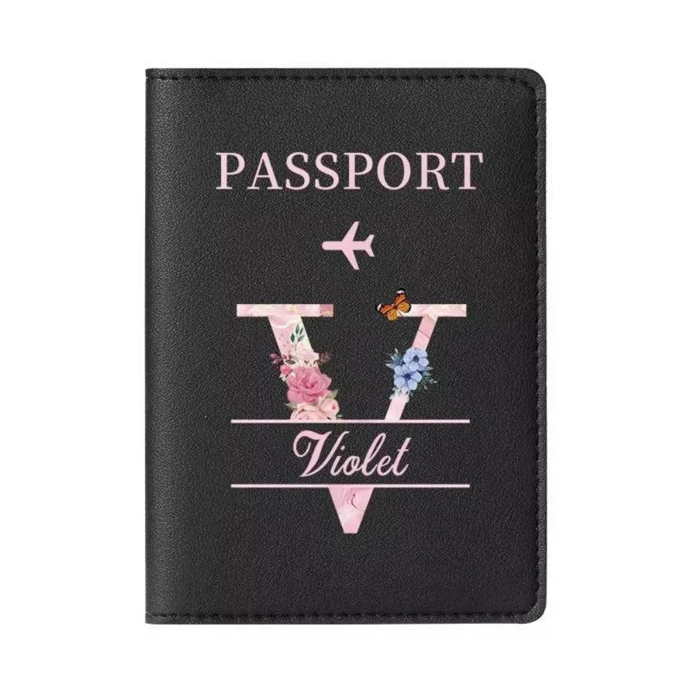 Personalized Passport Holder with custom Cute Cartoon Shiba Print, Multifunctional Ticket & Travel Document Organizer