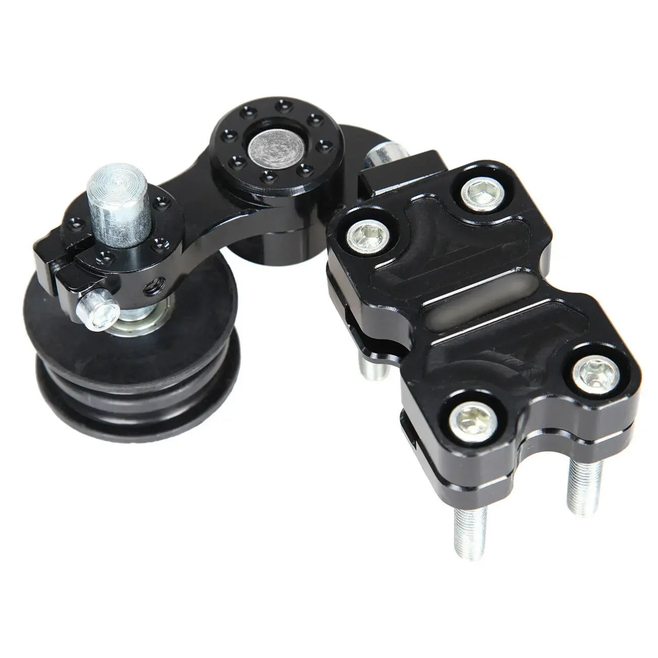 Universal Aluminum Black Motorcycle Chain Adjuster Chain Tensioner Roller Tools For Motorcycle /Chopper ATV/Dirt Bike