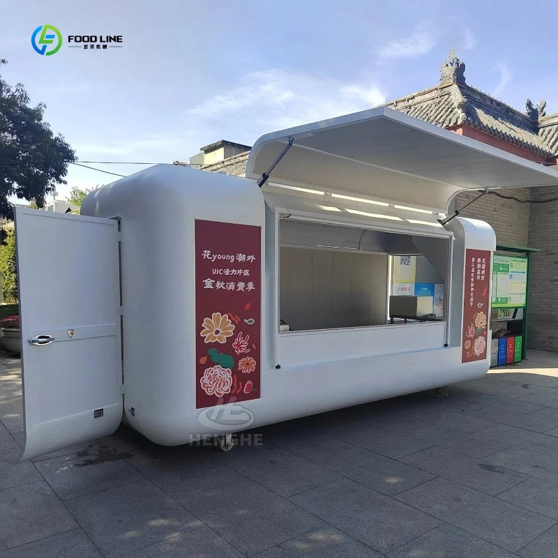 Mobile Kitchen Food Truck Fully Equipped Street Snack Catering Food Truck Cart Pizza Coffee Food Truck for Sale FL Customized