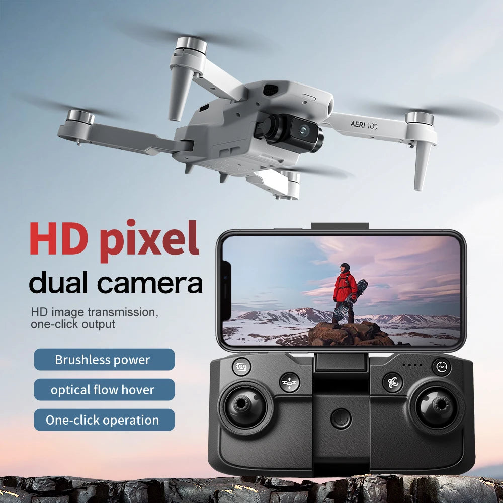 Lenovo Aeri100/Aeri100VR Remote Control Drone 5G WIFI RC Dron Quadcopter Obstacle Avoidance 8K HD Dual Camera FPV Mini Dron Toys