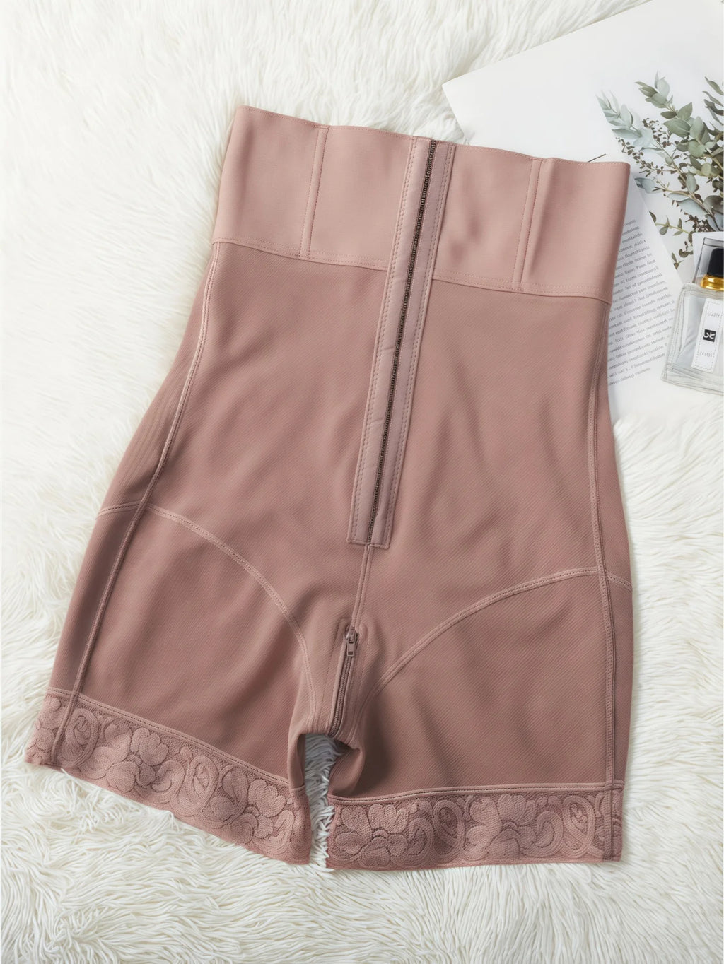 1pc Butt Lifting & Shaping Bodysuit, Women Tummy Control Panty With Hook & Zipper