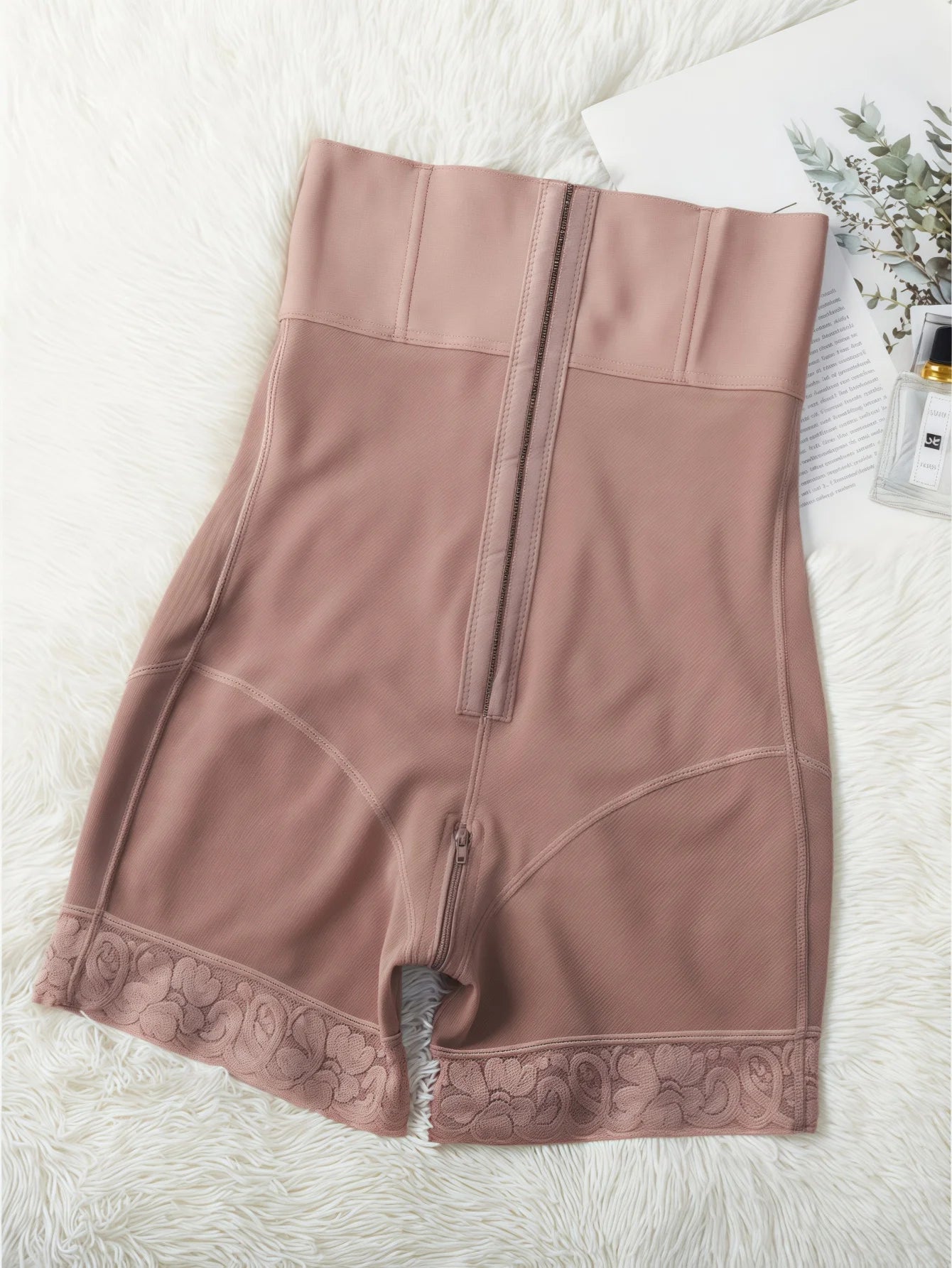 1pc Butt Lifting & Shaping Bodysuit, Women Tummy Control Panty With Hook & Zipper