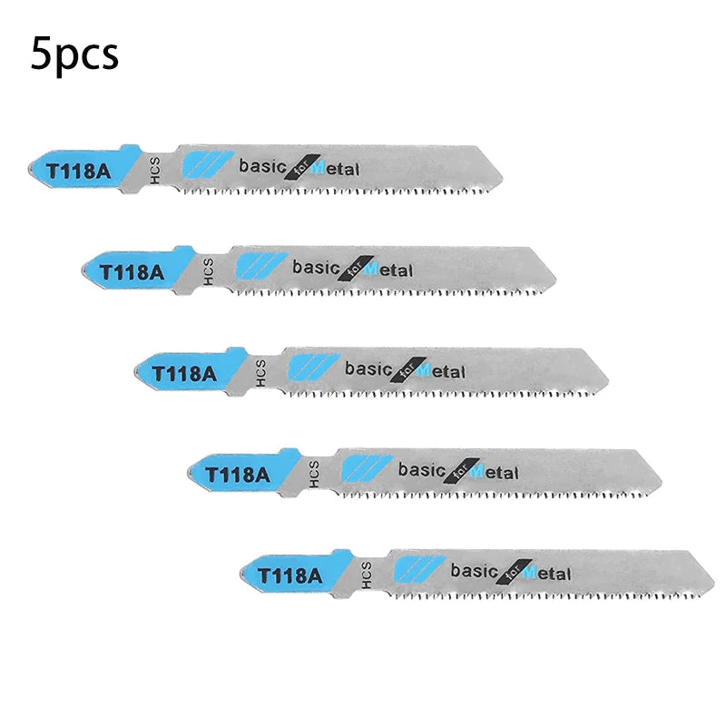 5Pcs/set  HSS T118A Jig Saw Blades Wood Metal Fast Cutting Reciprocating Saw Blade AP16 High Carbon Steel Jig Saw Blades